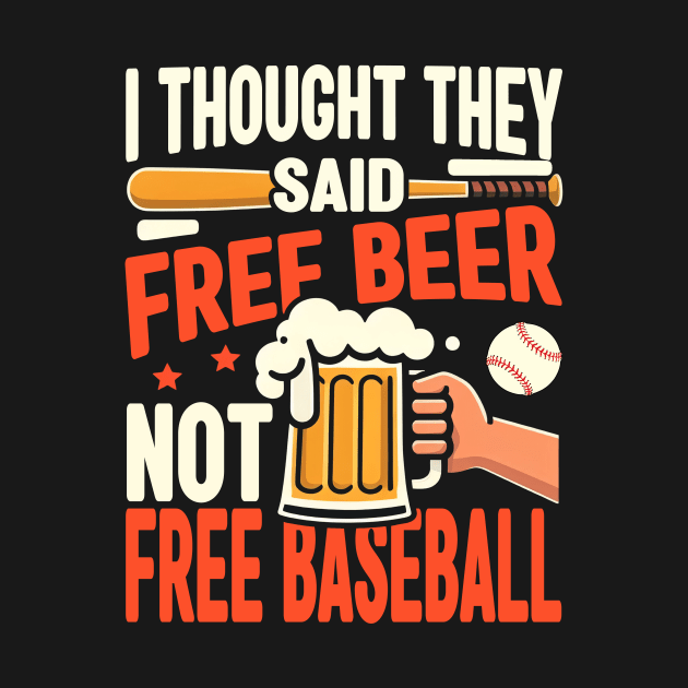 I Thought They Said Free Beer Not Free Baseball by cyryley