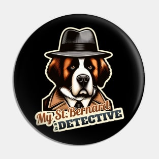 St. Bernard Detective Pin