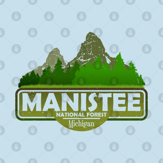 Discover Manistee National Forest MI State, Michigan USA, Nature Landscape - Manistee National Forest - T-Shirt