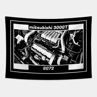 MITSUBISHI 3000GT ENGINE (Black Version) Tapestry
