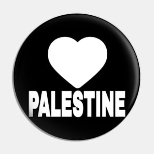 🤍 PALESTINE - White - Front Pin