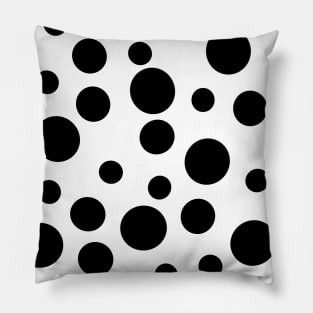 Black Polka Dots Pillow