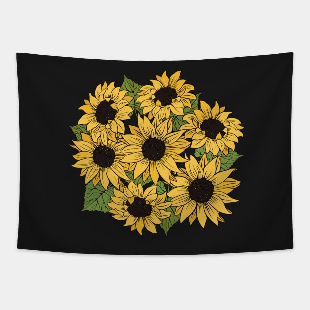 The Sunflower is the National flower of Ukraine Tapestry by marina63