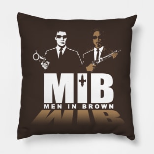 Men In Brown Pillow