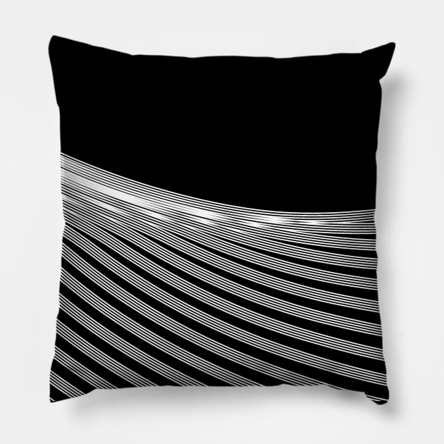 curvilinear Pillow by Sirenarts