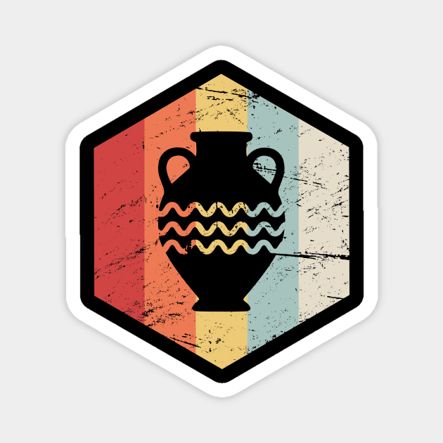 Retro 70s Pottery Icon Magnet by Wizardmode