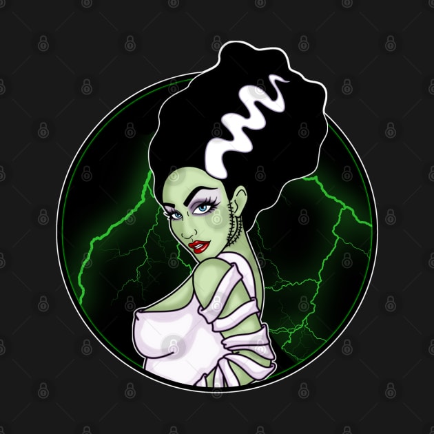 Bride of Frankenstein Lightning by VixxxenDigitalDesign