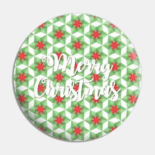 Merry Christmas pattern Pin