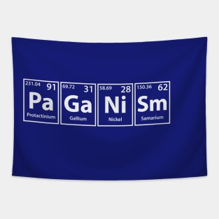 Paganism (Pa-Ga-Ni-Sm) Periodic Elements Spelling Tapestry