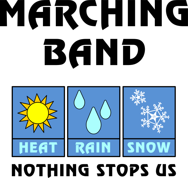 Marching Band Weather Kids T-Shirt by Barthol Graphics