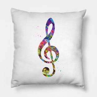 Treble Clef Pillow