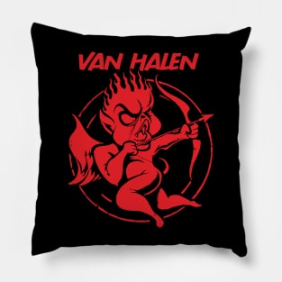 cupid red van halen Pillow