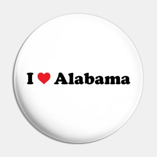 I Love Alabama Pin