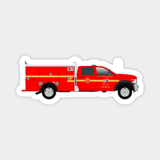 Los Angeles County Fire Department Squad Magnet