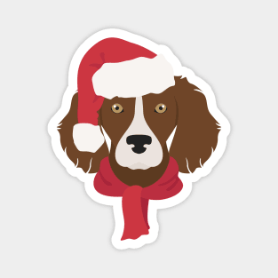 Brittany Spaniel Christmas Dog Magnet