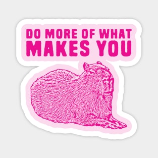 Funny capybara pun Magnet