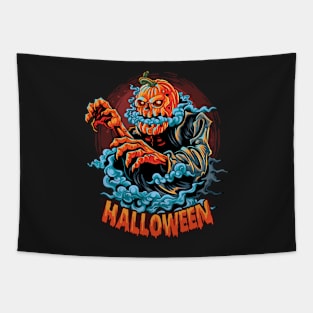 Smoky pumpkin - Halloween Tapestry