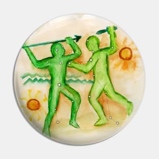 Gemini Baltic Zodiac - The Warriors Pin