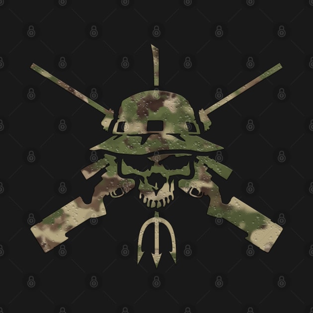 Sniper Rifle Skull - Camo by BoneheadGraphix