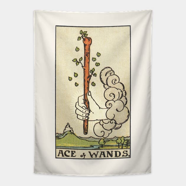 ACE OF WANDS Tapestry by WAITE-SMITH VINTAGE ART