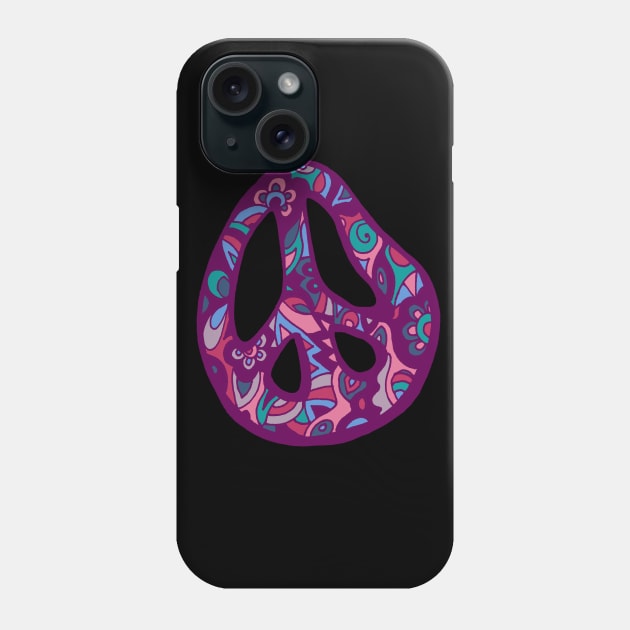 Peace and Psychedelia Phone Case by TimeTravellers