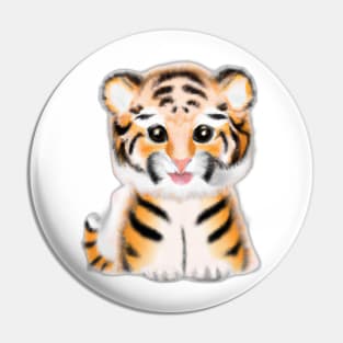 Cute Tiger Drawing Pin