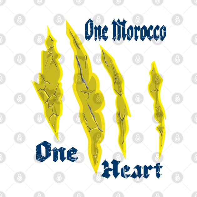 One Heart One Morocco Heartbeat of Unity: Embracing One Morocco by Mirak-store 