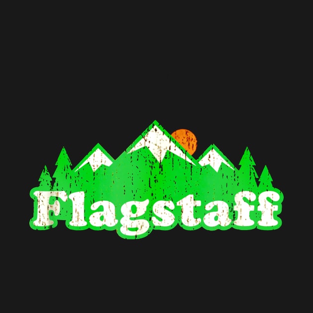 Flagstaff Arizona AZ Shirt Vintage Hiking Mountains by Jipan