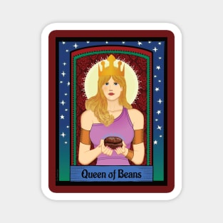 Queen of Beans Tarot Card Magnet