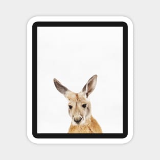 Kangaroo, Nursery, Animal, Kids room, Modern art, Wall decor Magnet