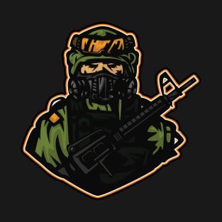 Spec Ops Soldier Mascot T-Shirt