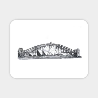 Sydney Harbour Bridge and Opera House Magnet