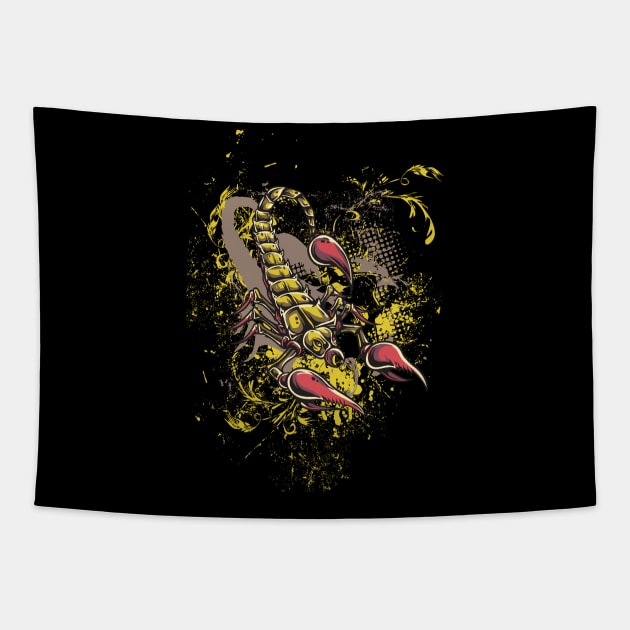 scorpion desert Tapestry by positivedesigners