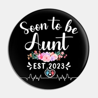 Floral Mom Pregnancy Announcement Pin