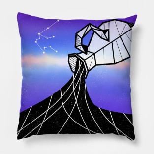 Aquarius zodiac sign Pillow