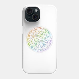 Rainbow pentacle Phone Case