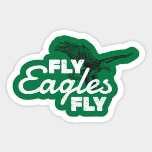 FLY EAGLES FLY Sticker for Sale by vcandelore