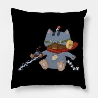 A Space Robot Warrior Cat Pillow