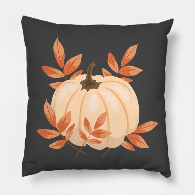 Bright Pumpkin Pillow by SWON Design