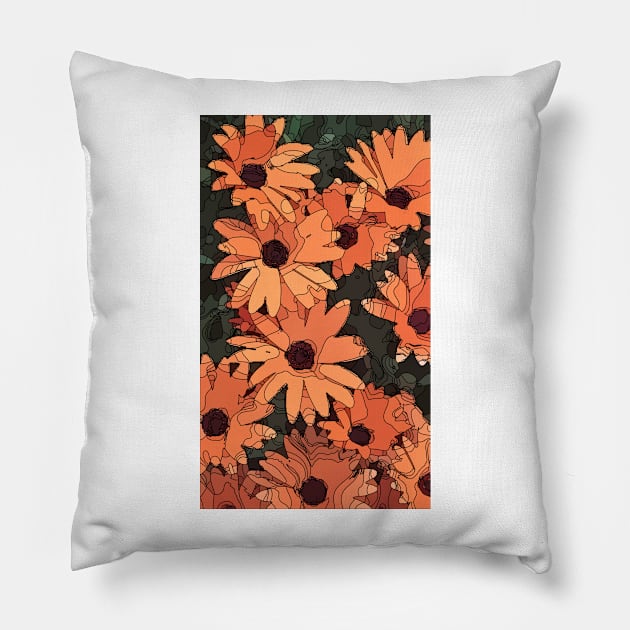 Floral Pattern Pillow by Playful Creatives