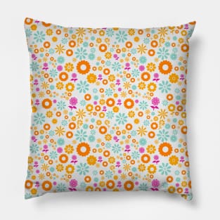 Flowers Spring Colors Pattern v2 Pillow