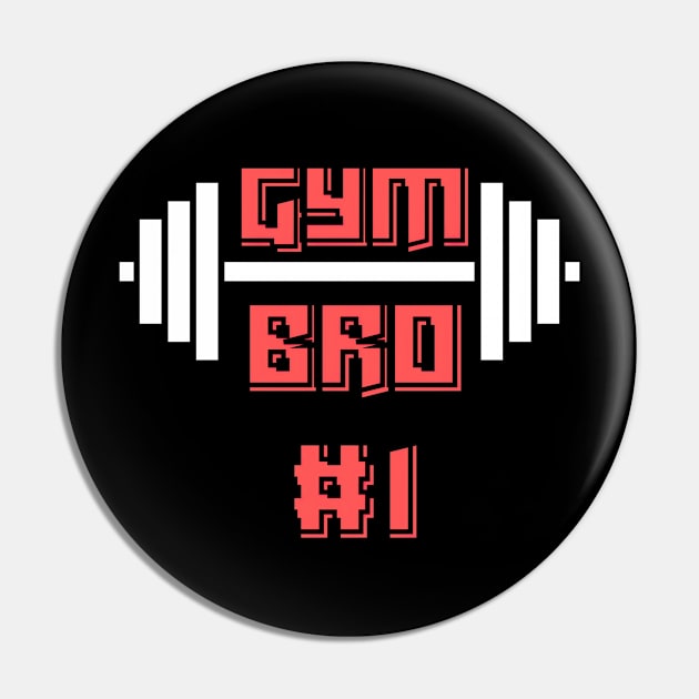 Gym Bro #1 White Pin by Micapox