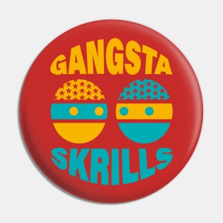 KITE Yellow & Blue Gangsta Skrills Printed Pin