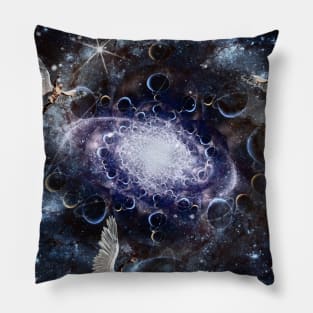 Angels in Space Pillow