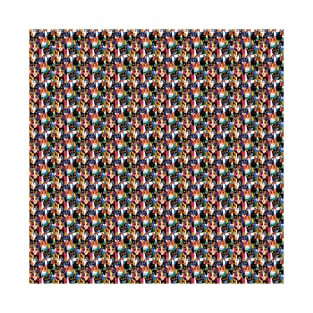 Very Many Cats: Abstract Colorful Pattern T-Shirt