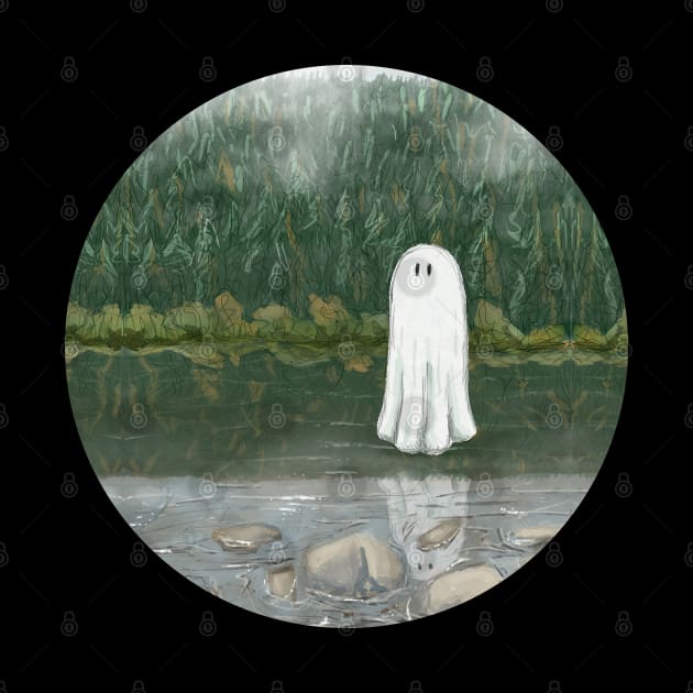 Haunted ghost lake circle by AnnaEleCreate