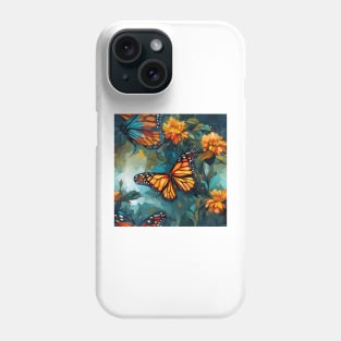 Monarch Butterflies Watercolor 1 Phone Case