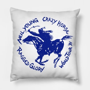 neil young 91 Pillow