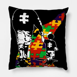 Proud Dad Of The Toughest Boy I Know Autism Awareness Pillow