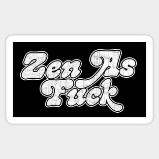 Zen As Fuck Funny Buddhist Yoga Skeleton Meditation Sarcasm Sticker Vinyl  Bumper Sticker Decal Waterproof 5